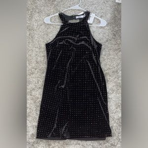 black dress with sparkles